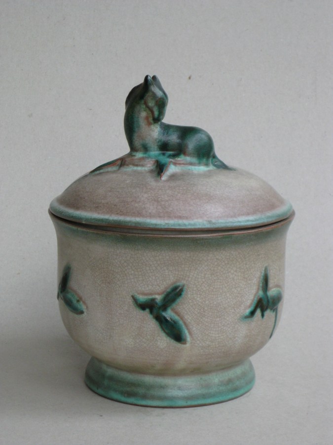 Foto Deckeldose (Formnummer 509), 1924, Höhe: 23,5 cm, Entwurf: Augusta Kaiser